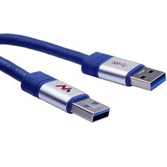 Kabel USB Maclean USB-A - USB-A 3 m Niebieski (MCTV-606) 740368 5903292800660