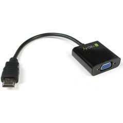 Adapter AV Techly HDMI - D-Sub (VGA) czarny (301658) 737921 8057685301658