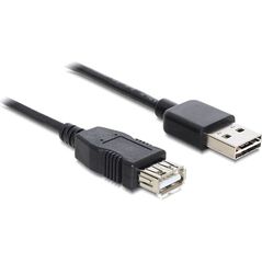 Kabel USB Delock USB-A - USB-A 5 m Czarny (83373) 748224 4043619833733