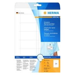 Herma Papier do Identyfikatorów, A4, 75x40 mm, 300 sztuk (9010) 785643 4008705090100