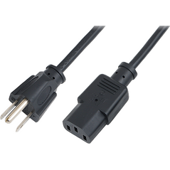 Kabel zasilający LogiLink US NEMA5-15P - IEC60320-1 C13 1.80m Czarny (CP099) 824875 4260113573426