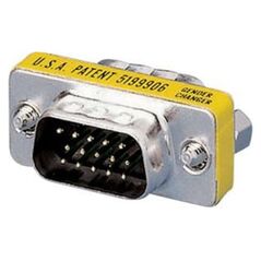Adapter AV Equip D-Sub (VGA) - D-Sub (VGA) żółty (124320) 827033 4015867214206