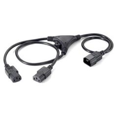 Kabel zasilający Equip Y IEC C14 -> 2x IEC C13 1,60m (112210) 827044 4015867166338