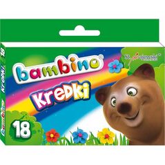 Bambino Kredki BAMBINO, 18 kolorów, licencja BAMBINO 878866 5903235000201