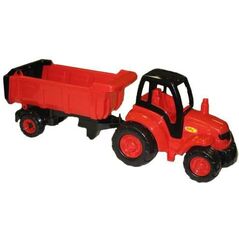 Polesie 0445 "Mistrz", traktor duży z naczepą w siatce - 0445 POLESIE 883017 4810344010445