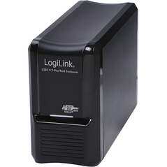 Kieszeń LogiLink 2 dyski HDD 3.5", SATA3 Czarna (UA0154A) 935822 4052792039825