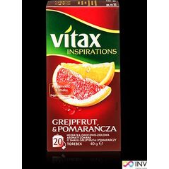 Vitax HERBATA VITAX INSPIRATIONS GREJPFRUT&POMARAŃCZA 20 TOREBEK 6691392 948403 5900175431379
