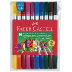 Faber-Castell FLAMASTRY DWUSTRONNE ETUI 10 SZT FABER CASTELL 958989 4005401511106