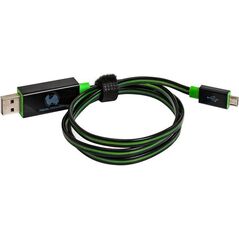 Kabel USB Realpower USB-A - microUSB 0.75 m Zielony (187656) 945122 4040895876560