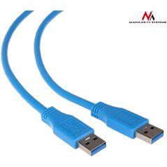 Kabel USB Maclean USB-A - USB-A 1.8 m Niebieski (MCTV-582) 1234287 5902211105275