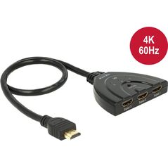 Delock Switch 3x wejście HDMI > 1x wyjście HDMI (18600) 1241486 4043619186006