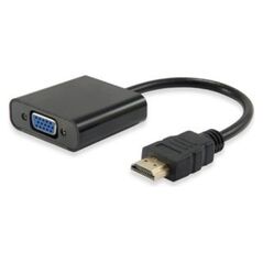 Adapter AV Equip HDMI - D-Sub (VGA) + Jack 3.5mm czarny (11903607) 1378550 4015867194829