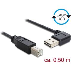 Kabel USB Delock USB-A - USB-B 0.5 m Czarny (85167) 1513068 4043619851676