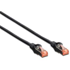 Digitus Patchcord CAT6, S-FTP, 3m, czarny, 10 sztuk (DK-1644-030-BL-10) 1722189 4016032441922