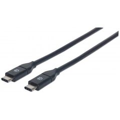 Kabel USB Manhattan USB-C - USB-C 0.5 m Czarny (354899) 1770781 766623354899