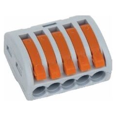 Simet Uniwersalna do przewodów jedno- i wielodrutowych, 5-torowa 2,5mm2 24A szary (ZU-405) (85125000) 1811017 5907813230226