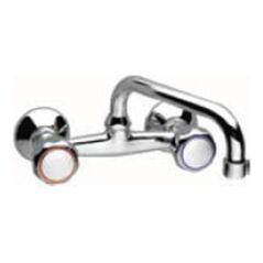 Bateria umywalkowa Ferro Standard ścienna chrom (BST3) 3051435 5901095604645