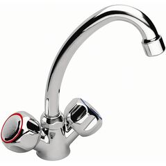 Bateria umywalkowa Ferro Standard stojąca chrom (BST2) 3051439 5901095604638