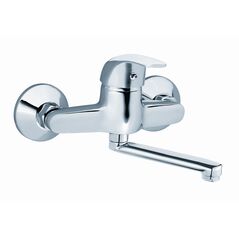 Bateria umywalkowa Ferro Vasto ścienna chrom (BVA3) 3051495 5901095645518