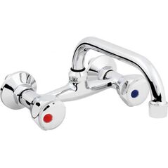 Bateria umywalkowa Hydroland Standard ścienna chrom (5900238565102) 3076728 5900238565102