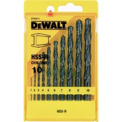 Wiertło Dewalt do metalu HSS walcowe 2 7 4 5 1 3 6 10 8 9mm zestaw (DT5911-QZ) 3098435 5011402383191