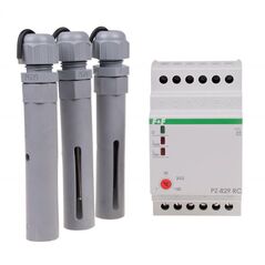 F&F Przekaźnik kontroli poziomu cieczy 16A 2P 1-100kOhm 3 sondy (PZ-829 RC) 3118705 5908312591504
