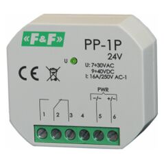 F&F Przekaźnik elektromagnetyczny 1P 16A P/T - PP-1P 24V 3167404 5900003160662