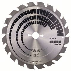 Bosch Tarcza pilarska Construct Wood 300 x 30mm 20z (2608640690) 3233917 3165140194730