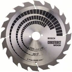 Bosch Tarcza pilarska Construct Wood 250 x 30mm 20z (2608641774) 3243364 3165140455626