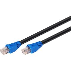 Goobay Kabel krosowy outdoor patchcord U / UTP kat. 6 CCA czarny 30m (94393) 3340490 4040849943935
