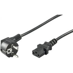 Kabel zasilający Goobay Przewód zasilający Schuko type F CEE 7/7 IEC C13 1,5m czarny (68604) 3395326 4040849686047