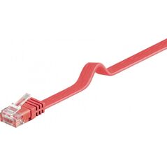 Goobay Kabel krosowy płaski patchcord U/UTP kat.6 czerwony 3m (96418) 3417463 4040849964183