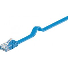 Goobay Kabel krosowy płaski patchcord U/UTP kat.6 niebieski 1m (96401) 3417468 4040849964015