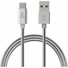 Kabel USB BlueLounge USB-A - USB-C 1 m Srebrny (613362) 4150966 7330985133626