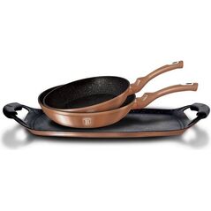 Patelnia Berlinger Haus grillowa Metallic Line Rose Gold Edition 26cm 3szt. 4616841 5999056784826