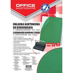 PBS Connect Okładka do bindowania A4 250g. skóropodobna zielona Office Products 100szt. (20232525-02) 4641450 5901503684047