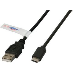 Kabel USB EFB USB-A - USB-C 1 m Czarny (K5258SW.1) 4720770 4049759186111