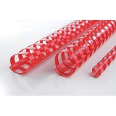 GBC GRZBIETY COMBS 21R 14MM A4 CZERWONE OPAKOWANIE 100 SZT. 4791333 33816097353