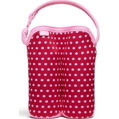 Built Built Bottle Buddy - Termoopakowanie Do Butelek Podwójne (baby Pink Mini Dots) 4991873 844983028060