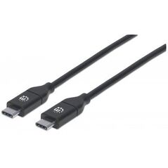 Kabel USB Manhattan USB-C - 2 m Czarny (355247) 5522626 766623355247