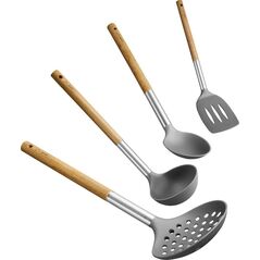Lamart Zestaw narzędzi kuchennych Wood Lamart LT3900 | 4 elementy 5615872 8590669238095