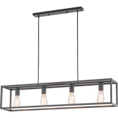 Lampa wisząca Italux Sigalo industrial klasyczna szary  (MD-BR4366-D4 GR) 5631356 5900644436058