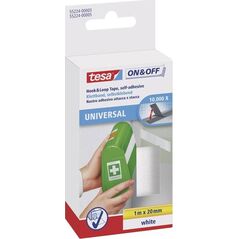 Tesa tesa ON&OFF juosta lipni 1mx20mm balta 5671960 4042448859891