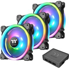 Wentylator Thermaltake Riing Trio 12 LED RGB Plus 3-pack + Hub (CL-F072-PL12SW-A) 5801523 4711246873506