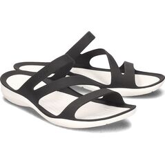 Crocs Crocs Swiftwater - Klapki Damskie - 203998 BLACK/WHITE 37/38 6050209 887350888577