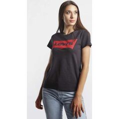 Levi`s THE PERFECT GRAPHIC TEE 0201 LARGE BATWING BLACK - S - damskie - czarny 6095232 5415313048536