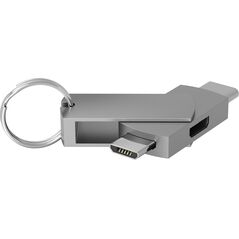 Adapter USB TerraTec USB-C - microUSB Srebrny  (272989) 6118383 4040895006233