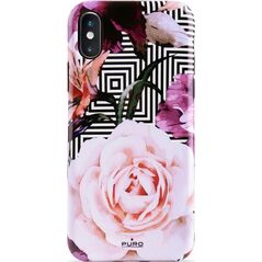 Puro PURO Glam Geo Flowers - Etui iPhone Xs Max (Pink Peonies) 6201353 8033830276675