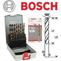 Wiertło Bosch HSS-Co Pro Box 19 elementów (2608587014) 6235937 3165140689786