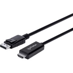 Kabel Manhattan DisplayPort - HDMI 3m czarny (153218) 6407919 766623153218
